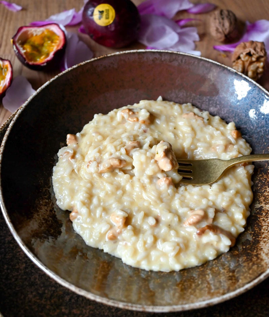RISOTTO FRUTTO DELLA PASSIONE E GORGONZOLA